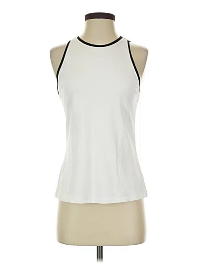 Pre-owned Adrienne Vittadini Active Tank Top In White