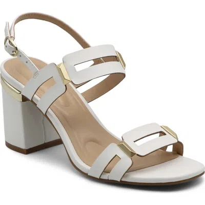 Adrienne Vittadini Adda Ankle Strap Sandal In White