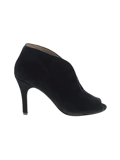 Pre-owned Adrienne Vittadini Ankle Boots In Black