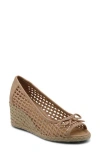 Adrienne Vittadini Batches Espadrille Wedge Pump In Natural