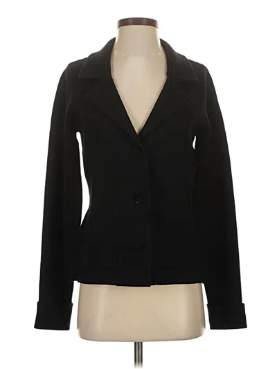 Pre-owned Adrienne Vittadini Blazer Jacket In Black