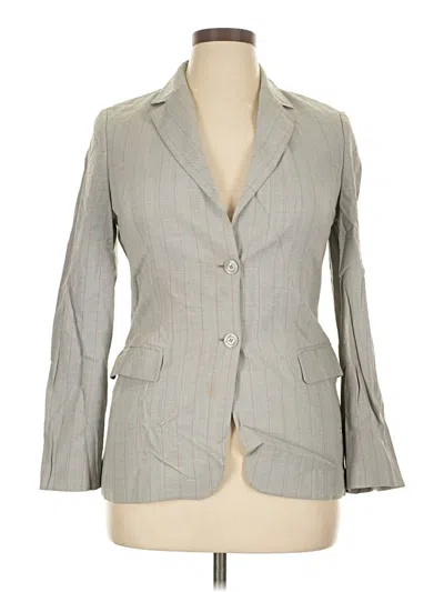 Pre-owned Adrienne Vittadini Blazer Jacket In Gray