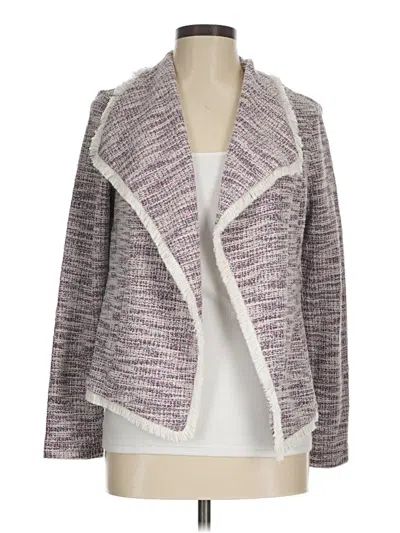 Pre-owned Adrienne Vittadini Blazer Jacket In Purple
