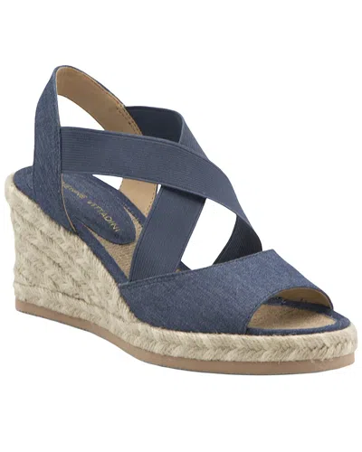 Adrienne Vittadini Brynley Sandal In Blue