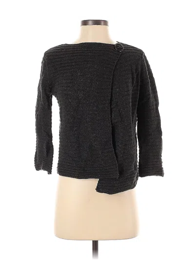 Pre-owned Adrienne Vittadini Cardigan Sweater In Black