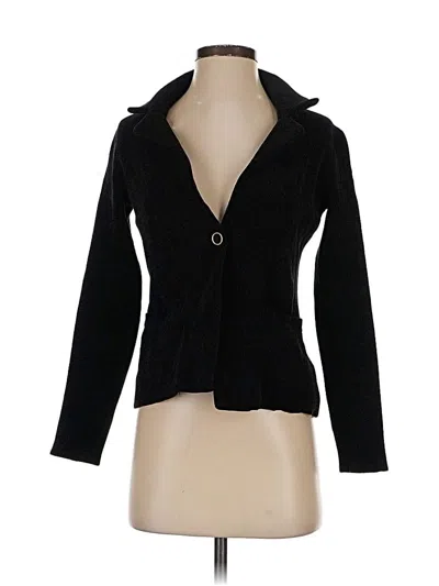 Pre-owned Adrienne Vittadini Cardigan Sweater In Black
