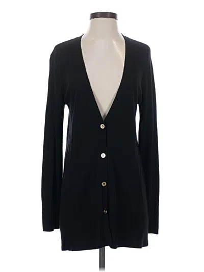 Pre-owned Adrienne Vittadini Cardigan Sweater In Black