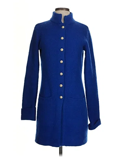 Pre-owned Adrienne Vittadini Cardigan Sweater In Blue