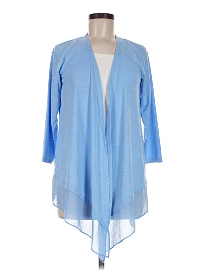 Pre-owned Adrienne Vittadini Cardigan Sweater In Blue