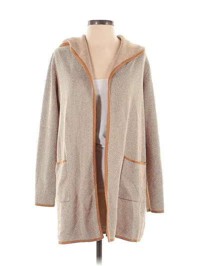 Pre-owned Adrienne Vittadini Cardigan Sweater In Brown