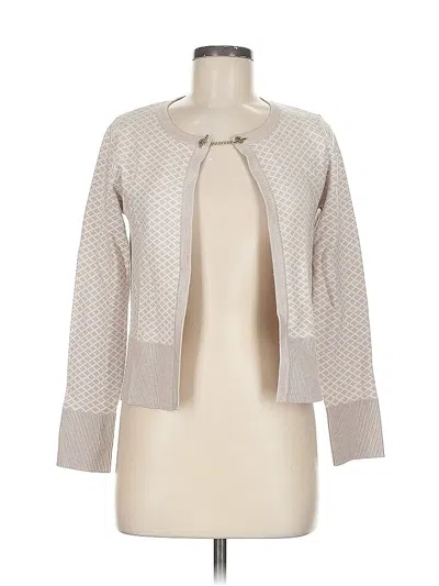 Pre-owned Adrienne Vittadini Cardigan Sweater In Brown