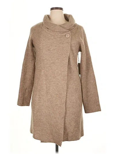 Pre-owned Adrienne Vittadini Cardigan Sweater In Brown