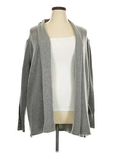 Pre-owned Adrienne Vittadini Cardigan Sweater In Gray