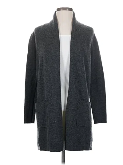 Pre-owned Adrienne Vittadini Cardigan Sweater In Gray