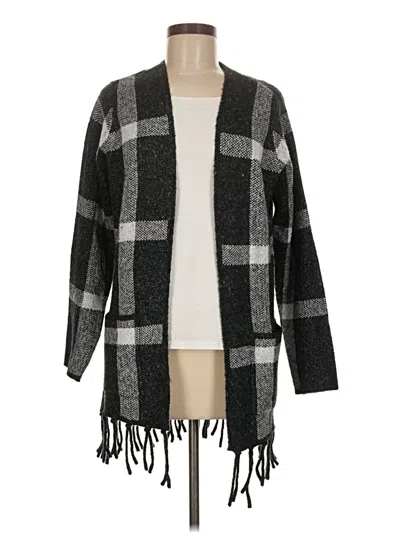 Pre-owned Adrienne Vittadini Cardigan Sweater In Gray