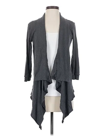 Pre-owned Adrienne Vittadini Cardigan Sweater In Gray