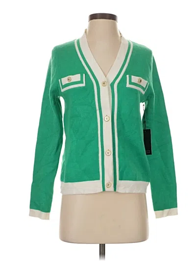 Adrienne Vittadini Cardigan Sweater In Green