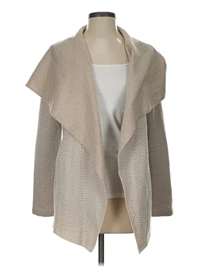 Pre-owned Adrienne Vittadini Cardigan Sweater In Tan