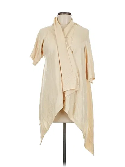 Pre-owned Adrienne Vittadini Cardigan Sweater In White