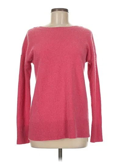 Pre-owned Adrienne Vittadini Cashmere Pullover Sweater In Pink