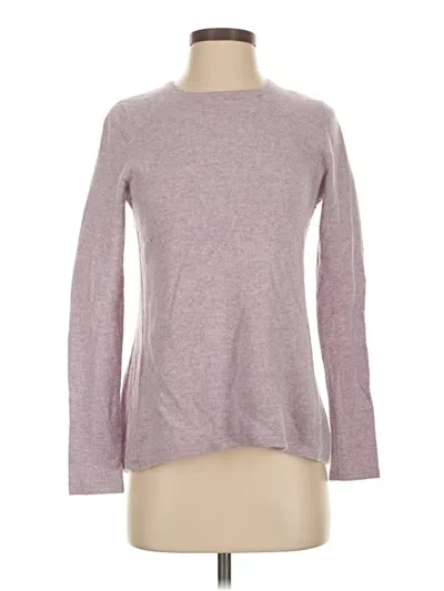 Pre-owned Adrienne Vittadini Cashmere Pullover Sweater In Purple