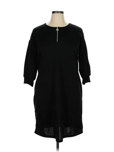 Pre-owned Adrienne Vittadini Casual Dress In Black