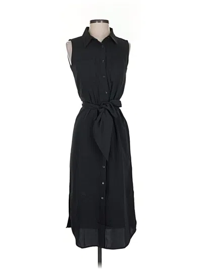 Pre-owned Adrienne Vittadini Casual Dress In Black