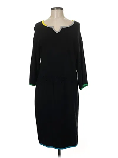 Pre-owned Adrienne Vittadini Casual Dress In Black