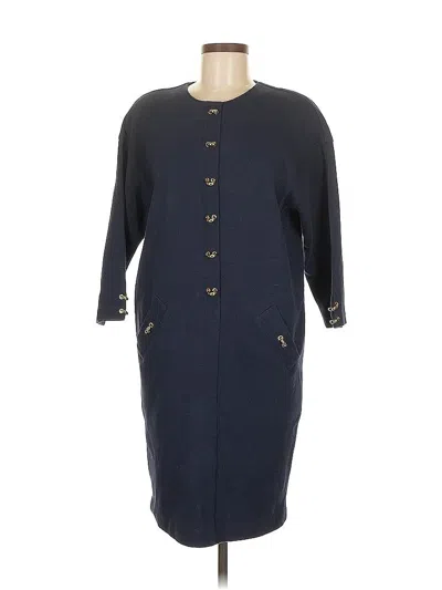 Pre-owned Adrienne Vittadini Casual Dress In Blue