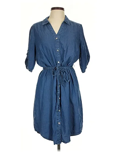 Pre-owned Adrienne Vittadini Casual Dress In Blue