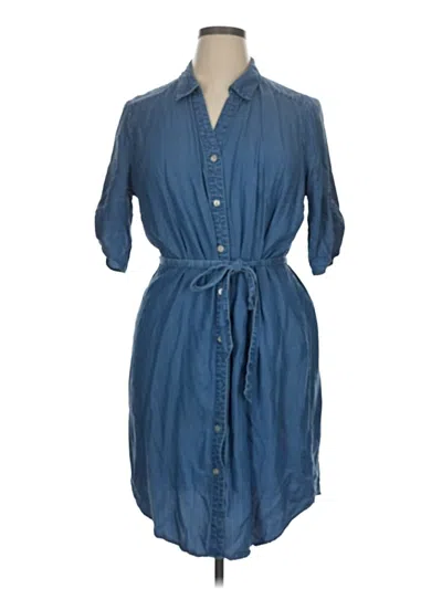 Pre-owned Adrienne Vittadini Casual Dress In Blue