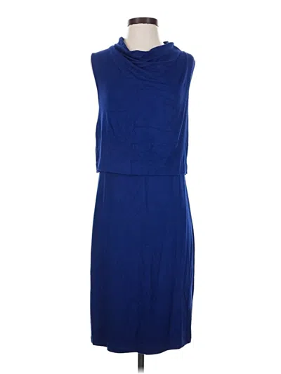 Pre-owned Adrienne Vittadini Casual Dress In Blue