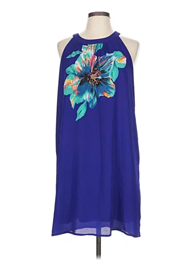 Pre-owned Adrienne Vittadini Casual Dress In Blue