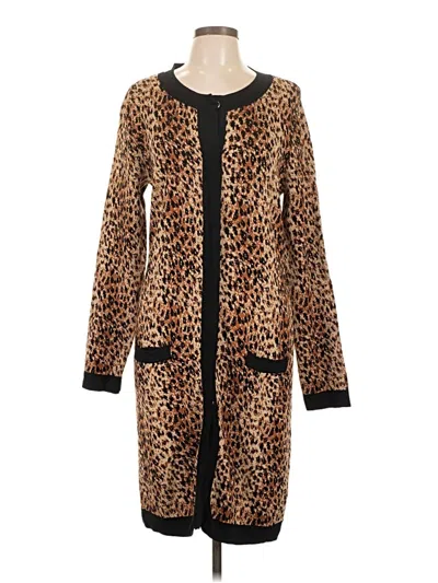 Pre-owned Adrienne Vittadini Casual Dress In Brown