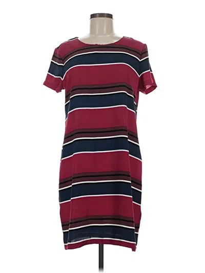 Pre-owned Adrienne Vittadini Casual Dress In Burgundy
