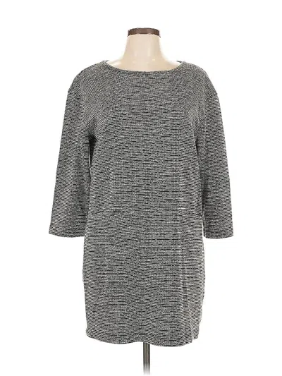 Pre-owned Adrienne Vittadini Casual Dress In Gray