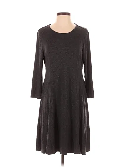 Pre-owned Adrienne Vittadini Casual Dress In Gray