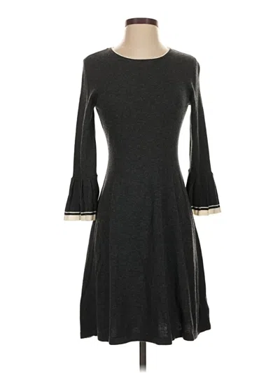 Pre-owned Adrienne Vittadini Casual Dress In Gray