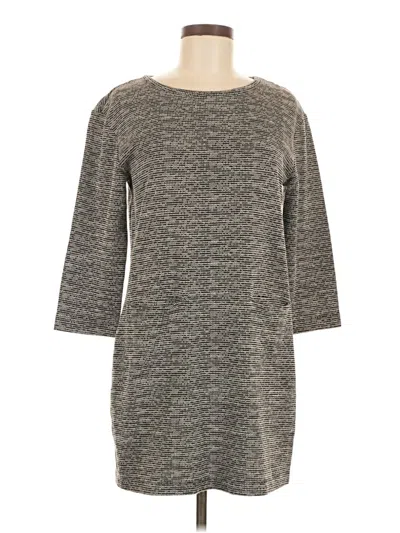 Pre-owned Adrienne Vittadini Casual Dress In Gray