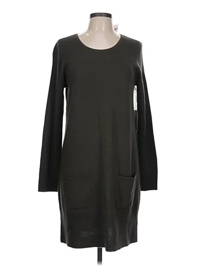 Pre-owned Adrienne Vittadini Casual Dress In Gray