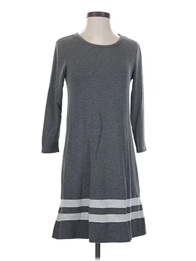 Pre-owned Adrienne Vittadini Casual Dress In Gray
