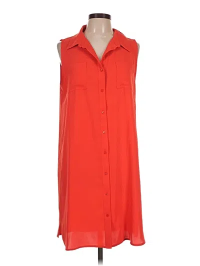 Pre-owned Adrienne Vittadini Casual Dress In Orange