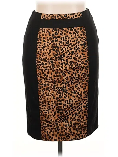 Pre-owned Adrienne Vittadini Casual Skirt In Brown