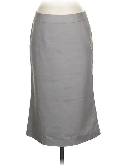 Pre-owned Adrienne Vittadini Casual Skirt In Gray