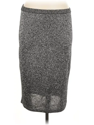 Pre-owned Adrienne Vittadini Casual Skirt In Gray