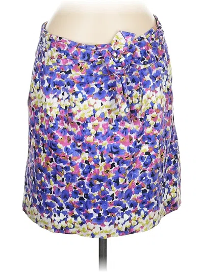 Pre-owned Adrienne Vittadini Casual Skirt In Purple