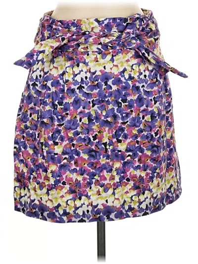 Pre-owned Adrienne Vittadini Casual Skirt In Purple