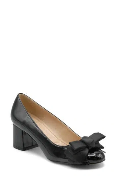 Adrienne Vittadini Ceena Bow Pump In Black