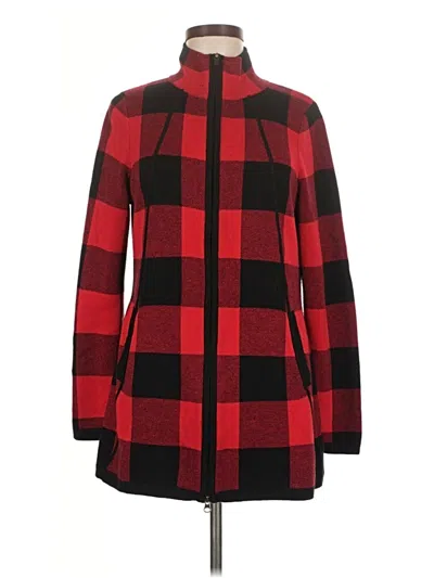 Pre-owned Adrienne Vittadini Coat In Red