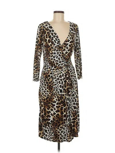Pre-owned Adrienne Vittadini Cocktail Dress In Brown